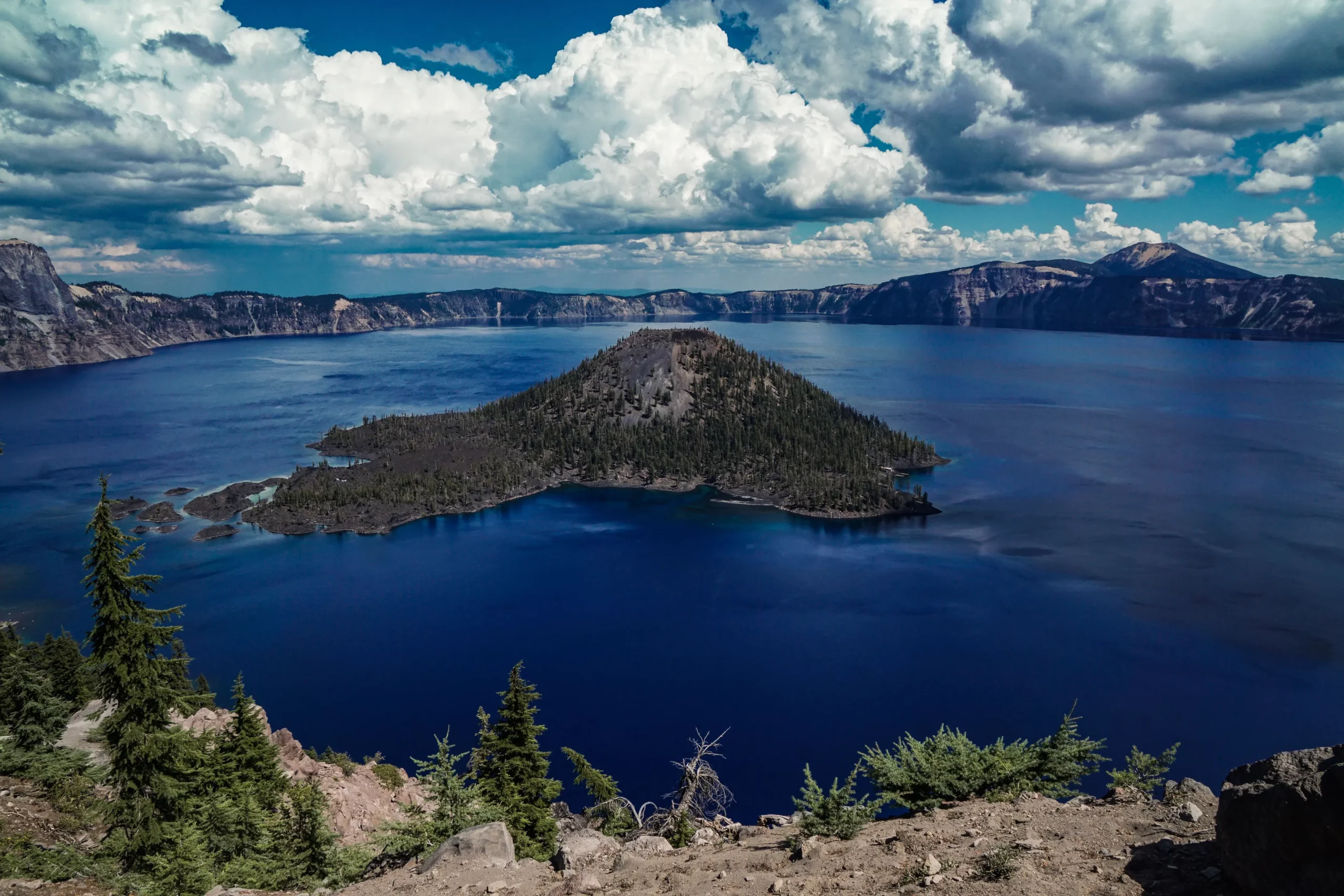 Mountain landscapes around Rinjani